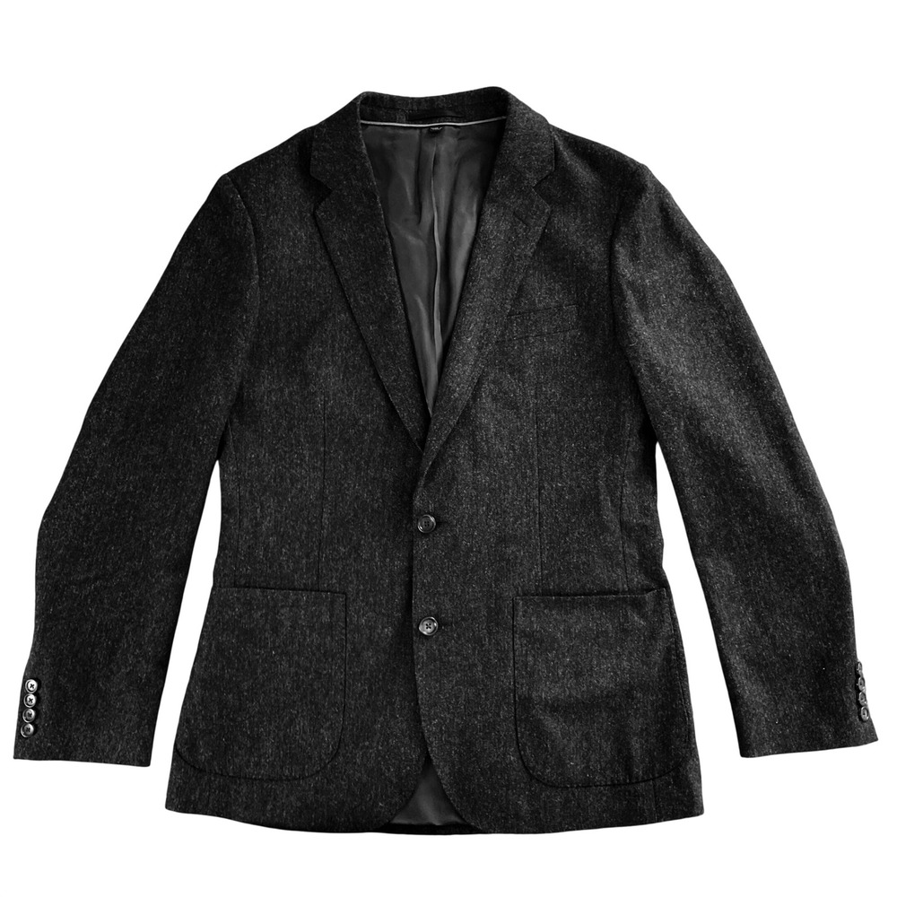 J. Crew Ludlow Slim-fit Unstructured Blazer Black/Gray English Wool (Size 40R)